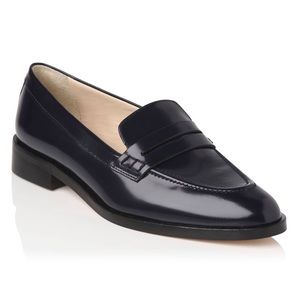 L.K. Bennett Iona Black Patent Loafers